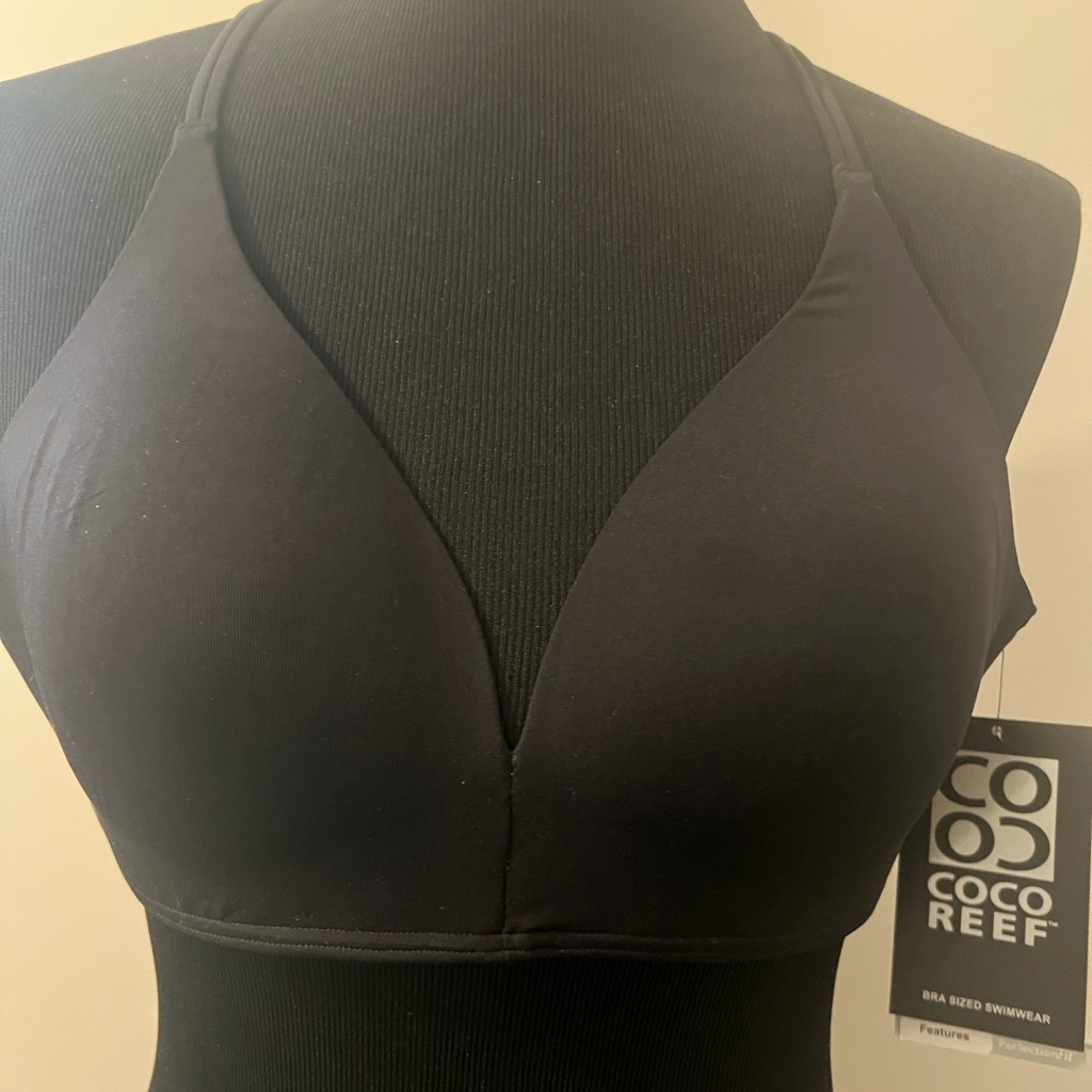 Coco Reef Women's Black Halter Swim Bra